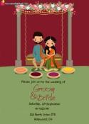 Awesome Indian Wedding Invitation Card With Name Editing