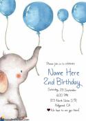 Cute 1st Birthday Invitation Card With Name Edit