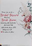 Editable Bridal Shower Invitation Card With Name Free Download