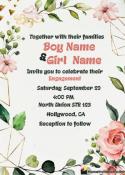 Free Editable Engagement Invitation Card In English With Name