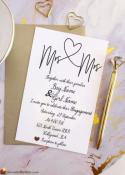 Heart Engagement Invitation Card With Name Maker