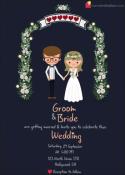 Write Couple Name On Adorable Wedding Invitations Card