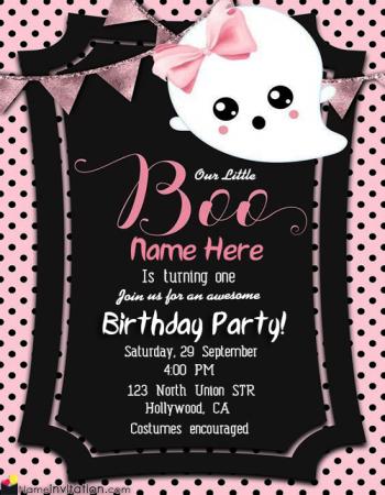 Editable 1st Birthday Invitation Card Free Download
