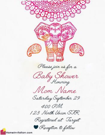 Free Indian Baby Shower Invitation Message With Name
