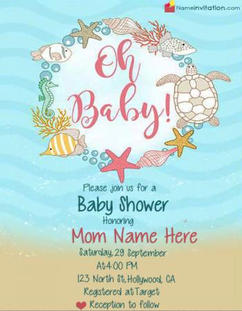 Unique Boy Baby Shower Invitations With Name Edit