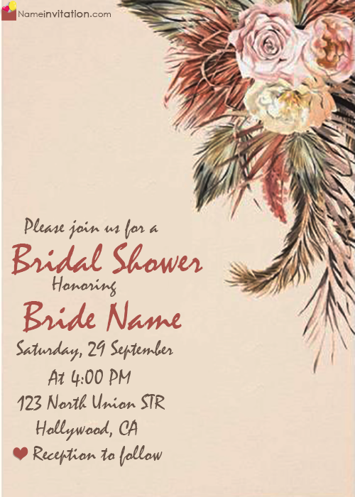 Bridal Shower Invitation Wording Images With Name Online Bridal Shower Invitation Wording Images With Name Online