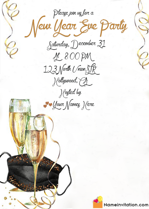 New Years Eve Invitations Template Free Download With Name New Years Eve Invitations Template Free Download With Name
